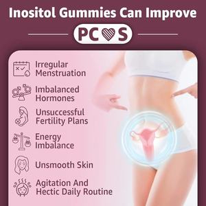 Oem 10-in-1 myo d-chiro inositol צמחוני אומגה 3 ויטמין <span class=keywords><strong>b12</strong></span> גומות העיכול ללא סוכר & תמיכה חיסונית מבוגרים - Product Image 3