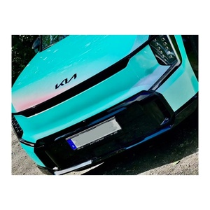 Fábrica al por mayor Auto vinilo fabricante carreras azul coche pegatina rollos vinilo envoltura - Product Image 1