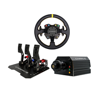CAMMUS Driving Force Games - Pédales de direction en aluminium Direct Drive pour simulateur de course et de drift, 15 Nm de couple, double vibration