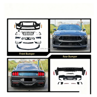 Kits de carrosserie pour Mustang 2015-2017 Mise à niveau vers 2024+ Dark Horse Pare-chocs avant Assy Pare-chocs arrière Assy
