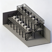 Chaîne de production d'engrais liquides hydrosolubles multifonctionnelle automatique WSL en acier inoxydable, moteur 220V/380V, 1-30 tonnes/heure