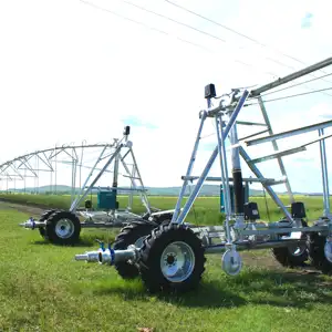 Irrigação com sistema de irrigação, pequeno aspersor de movimento linear para agricultura