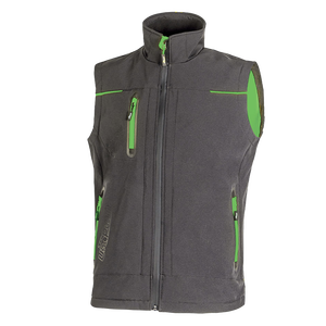 UNIVERSE XXL Chaleco Softshell Gris/Verde Top Exterior - Product Image 1