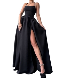 knee length dresses for ladies Elegant Luxurious Sequins Women Evening Dress Off Shoulder Slim Long S main image 0