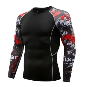 Design Your Own Rush Guard Mma Bjj Sublimation Wholesale Custom LOGO and Color Mens and Womens Rash Guard 1 Piece Short Sleeve