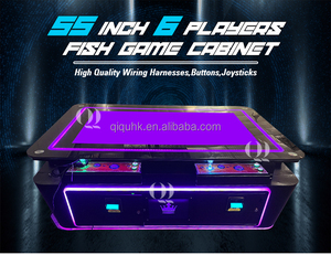 QIQU Reliable 6 Player 55 Inch Fish <b>Table</b> Skill Machine Arcade Fishing <b>Game</b> Cabinet For Adult Entertainment Center Maquina - Product Image 6
