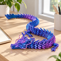 Figurine de dragon chinois articulée en plastique imprimé en 3D, fabriquée en Chine, disponible en plusieurs coloris, pour les 14 ans et plus, unisexe