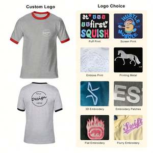 Wholesale Custom Logo Men Casual Sports Gym Street Digital Printing Regular <b>Fit</b> Color Blocking <b>White</b> Men <b>T</b> <b>Shirt</b> Cotton <b>T</b>-<b>shirts</b> - Product Image 3