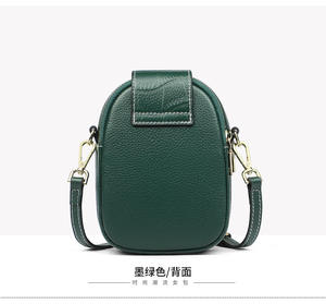 Nouveau sac à main décontracté de luxe en cuir véritable pour femmes avec fermeture à glissière - Product Image 5