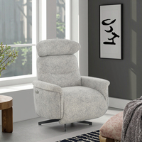 SX-70161 moderne élégant moteur unique puissance inclinable pivotant réglable appui-tête 30 densité mousse tissu loisirs chaise salon