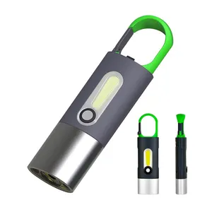핸더 휴대용 미니 손전등 하이킹 등산 USB 충전식 토치 다른 캠핑 장비 배낭 여행 랜턴