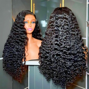 Perruques de cheveux humains vietnamiens bruts, très demandées, sans colle, avec dentelle HD, bouclées birmanes, fournisseur de perruques frontales en cheveux humains - Product Image 1