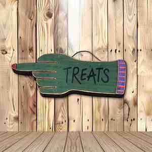 Nouveautés Décorations d'Halloween : Panneaux et flèches en forme de doigts – Prix usine - Product Image 4