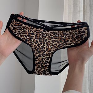 Sensual Wild Cat Leopard Print Ropa interior para mujeres, Lacy Fashion Plus Size Ladies - Product Image 5