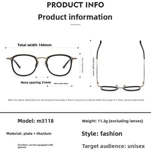 <span class=keywords><strong>Gafas</strong></span> <span class=keywords><strong>de</strong></span> <span class=keywords><strong>Mujer</strong></span> con Marco Redondo <span class=keywords><strong>de</strong></span> Titanio Puro Retro, Lentes con Bloqueo <span class=keywords><strong>de</strong></span> Luz Azul o Opciones Lisas - Product Image 4