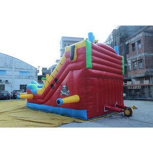 Parque Inflable de Diversión con Tobogán, Diseño de Barco Pirata, Resistente, para <span class=keywords><strong>Alquiler</strong></span> en Fiestas - Product Image 4