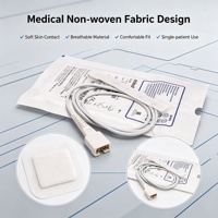 Nouvelle sonde de capteur SpO2 jetable originale 521N, en tissu non tissé médical, pour la surveillance de l'oxygène chez les adultes et les nouveau-nés, certifiée CE