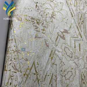 YKF-EI 2 Murals muraux en bois 3D personnalisés Rouleaux dorés métalliques dorés à l'or fin Hieroglyphes égyptiens Murale en liège blanc Papier peint - Product Image 4