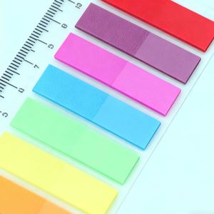 Multicolor Index Tabs Memo Pad <b>Sticky</b> <b>Notes</b> Ruler Fluorescent Adhesive Page Markers Office School Stationery Document - Product Image 4