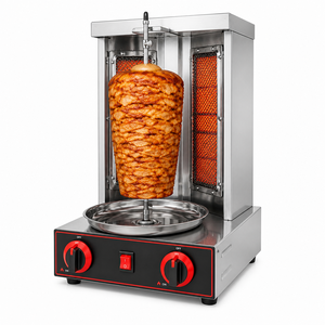 Máquina de Shawarma Comercial a Gas con Panel de Calentamiento Infrarrojo, Asador Vertical Profesional de Acero Inoxidable para Restaurante - Product Image 1