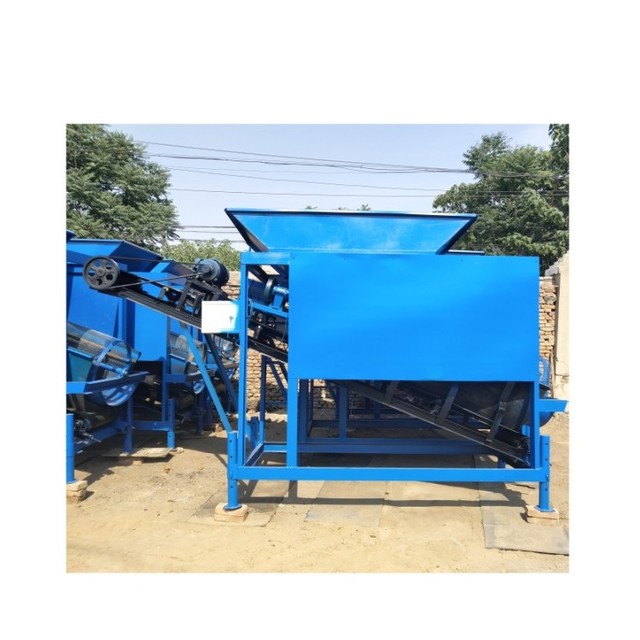 Topsoil Sieve Compost Sand Gravel Separator Soil Drum Screen Small Stone Sieve Machine Machine Compost Screening Equipment