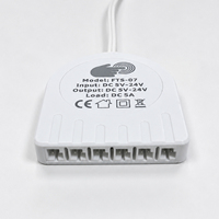 Interrupteur tactile GREESON DC 5V/12V/24V 60W 5A pour éclairage de placards et armoires