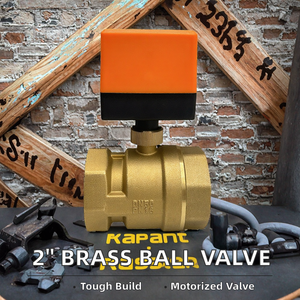 2-Inch Brass Motorized Ball NPT 2-Way Three <b>Wire</b> <b>Control</b> Customizable AC220V DC12V DC24V Solenoid Water Media OEM - Product Image 2