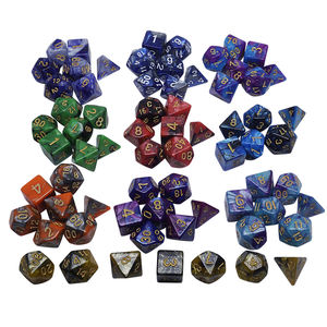 De mármol al por mayor Multi-color 7pcs <span class=keywords><strong>RPG</strong></span> y DND dados de juego de dados poliédricos conjunto - Product Image 2