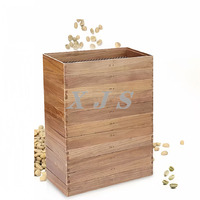 Tamis à grains de café manuel avec plateaux à mailles interchangeables-Accessoires de torréfaction durables en acier inoxydable