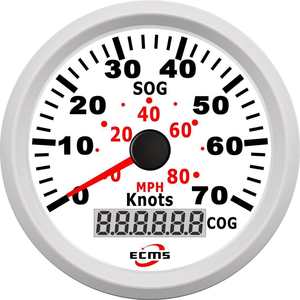 Velocímetro GPS con Pantalla Digital para Yates, Barcos, Vehículos Recreativos y Automóviles Modificados; 70 Nudos; Navegación y GPS de 85 mm - Product Image 1