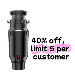 Machine à déchets électrique d'évier de cuisine domestique Processeur de déchets alimentaires en acier inoxydable ABS continu - Product Image 2