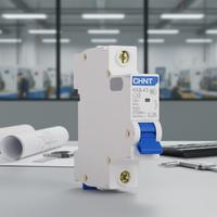 Disjoncteur miniature Chint NXB-63 1P C10 C16 C20 C25 C32 MCB 6kA 50/60Hz à montage enfichable en plastique pour usage industriel