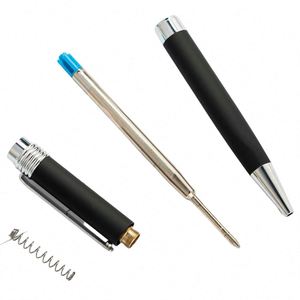 High Quality Black Metal Twist Ballpoint <b>Pen</b> with Custom Logo Promotional Gift Printed for Business Office and Signature Writing - Product Image 4