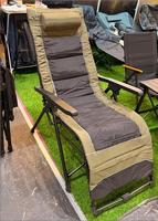 Chaise Kermit réglable en hauteur sur mesure, tissu Oxford 600D, accoudoirs en bois de hêtre, élévation de 11 cm, capacité de 150 kg, légère