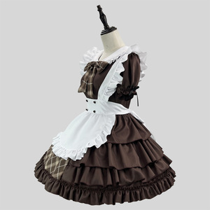 Detective Love Song Maid Outfit Plus Size Costume Cosplay Costume Streamer Costume Fall 2024 Polyester Fabric - Product Image 4