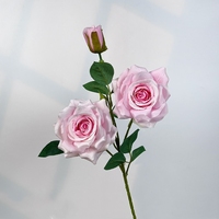 Roses artificielles de haute qualité, branches de fleurs en soie, roses pour la décoration de mariage