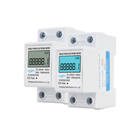 Compteur d'énergie électrique numérique CKYECL monophasé 60A 80A avec rétroéclairage LED, affichage numérique, classe de précision 1.0 DDS-PT