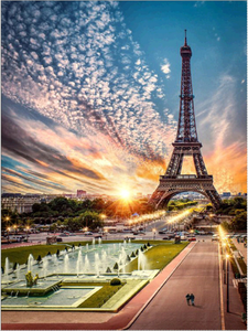 40*50cm 5d Diy Full Round Drill Wholesale Diamond Painting Tour Eiffel Cross Stitch Embroidery Kits Art Decorations For Home - Product Image 5