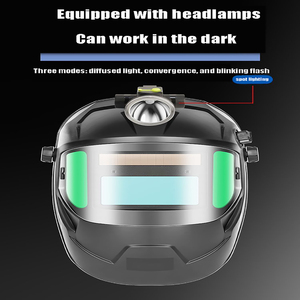 <span class=keywords><strong>Casco</strong></span> de policarbonato de protección facial montado en la cabeza con ajuste de luz automático especial <span class=keywords><strong>para</strong></span> soldadores eléctricos - Product Image 6