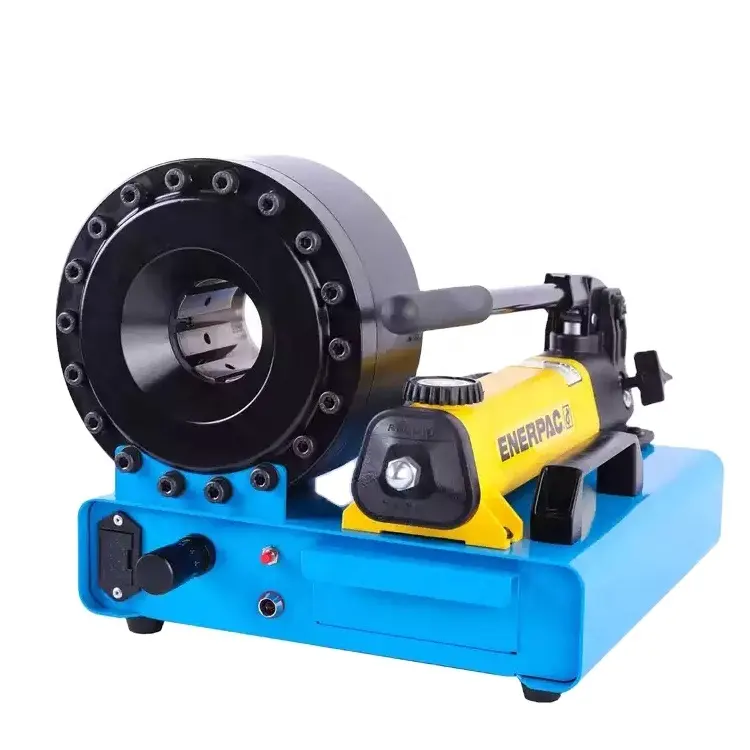 china hot sale pressure flexible hose fabricating machinery hydraulic hose crimping press machine with high performance 2''