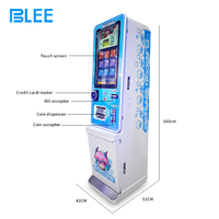 Machine à échange de monnaie à écran tactile BLEE, écran de 21,5 pouces, autocollants personnalisables en plusieurs devises pour centre commercial
