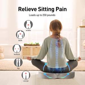 Asiento de Estadio Clásico con Cojín de Espuma Viscoelástica Ortopédica con Gel Azul y Tejido, Funda Extraíble y Soporte Lumbar - Product Image 3