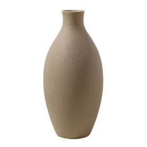 Nordic Style Minimalist Design Clay Ikebana Modern Vase Home Decoration Matte Ceramic Flower Vase
