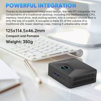 Mini PC DLL600B G3 Intel N100 Win11 3,9 GHz DDR4 RAM 64GB 4K Dual HD Display USB3.2 WiFi 5 BT5.2 Ethernet para oficina y negocios