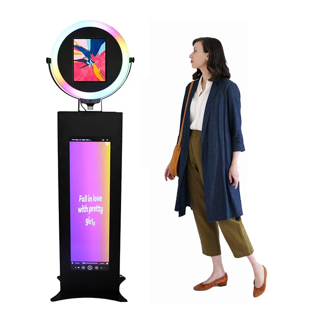 China Manufacturer With Printer Shelf Case IPad Selfie Stand Kiosk For Car Show Runway Promo Advanced Tech Energy Saving