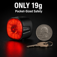 Lampe de poche LED rechargeable OEM personnalisée, portable, 19g, ABS PC, légère, haute luminosité, 100H, feu arrière pour vélo de route et VTT