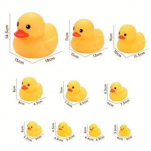 Mini-canard en vinyle personnalisé avec logo, forme personnalisée, son flottant, écologique, 14 couleurs, jouet de bain sûr pour le jeu aquatique, cadeau promotionnel - Product Image 3