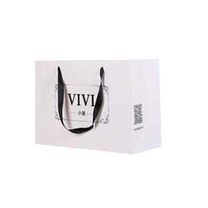 Impression Logo magasin de vêtements Vietnam entreprise publicité sac en papier de haute qualité sac à main carte blanche sac en papier - Product Image 1