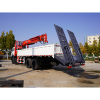 Grue télescopique hydraulique montée sur camion pour la construction, le levage et la manutention de marchandises