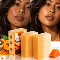 Savon Solide Super Curcuma Papaye Marque Blanche Antioxydant Hydratant Éclaircissant Lissant Nourrissant pour une Peau Éclatante